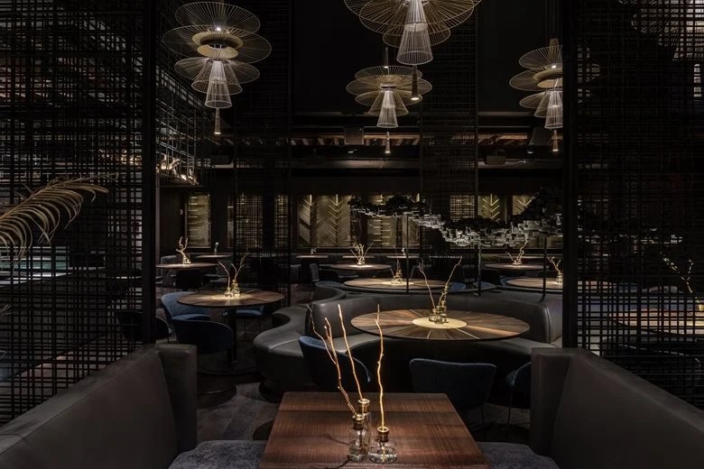 Eastern Zen-inspired Bar Restaurant Interior Eastern Zen-inspired Bar Restaurant Interior